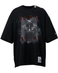 Maison Mihara Yasuhiro - Cat-Printed T-Shirt - Lyst