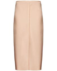Ami Paris - Raw Edge Midi Skirt - Lyst