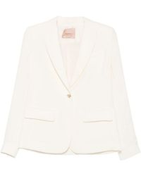 Twinset - Heart-Pattern Single-Breasted Blazer - Lyst