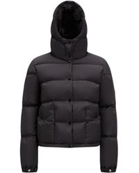 Moncler - Ebre Logo Embroidered Button-Up Jacket - Lyst
