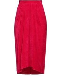 Isabel Marant - Pleated Midi Skirt - Lyst