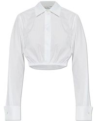 Max Mara - Falster Button Detailed Cropped Shirt - Lyst