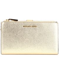 MICHAEL Michael Kors - Adele Metallic Smartphone Wristlet - Lyst