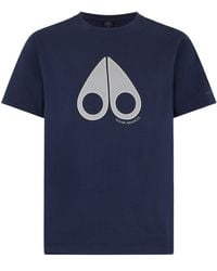 Moose Knuckles - Logo Printed Crewneck T-Shirt - Lyst