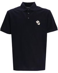 Emporio Armani - Logo-Appliqué Jersey Polo Shirt - Lyst