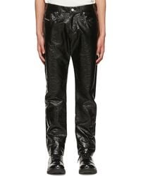 DIESEL - Coated Straight-Leg Pants - Lyst