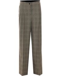 Pinko - Checked Wide-Leg Pants - Lyst