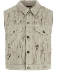 Haikure - Ryder Bull Destroy Denim Vest - Lyst