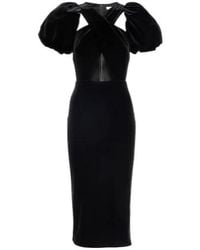 Christopher Kane - Wrap Velvet Midi Dress - Lyst