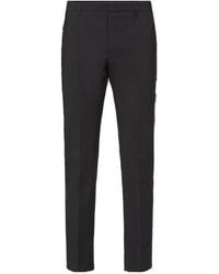 Prada - Straight Leg Tailored Pants - Lyst