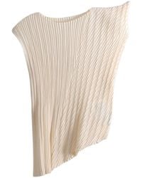 Issey Miyake - Unfurling Pleats Pleated Asymmetric Top - Lyst