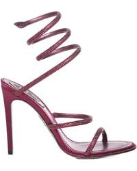 Rene Caovilla - René Caovilla Embellished Heeled Sandals - Lyst