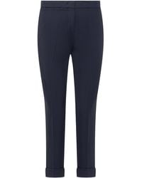 Etro - Mid-Rise Tailored Cady Cigarette Trousers - Lyst