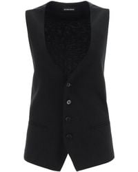 Ann Demeulemeester - Breasted Sleeveless Suit Jacket - Lyst