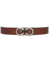 Ferragamo - Reversible And Adjustable Gancini Belt - Lyst
