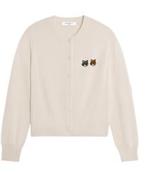 Maison Kitsuné - Double Fox Head Patch Cardigan - Lyst