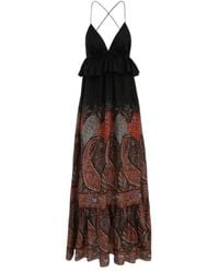 Zimmermann - Rhiannon V-Neck Maxi Dress - Lyst