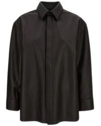 Bottega Veneta - Collared Long-Sleeved Shirt - Lyst