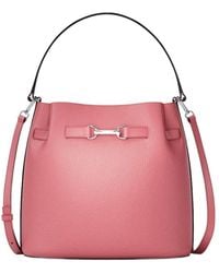 Michael Kors - Carson Medium Pebbled Leather Convertible Bucket Crossbody Bag - Lyst