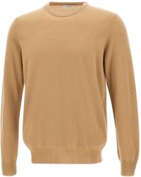 Kangra Cashmere - Kangra Crew Neck Knitted Sweater - Lyst