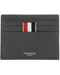 Thom Browne - 4-Bar Logo Stamp Cardholder - Lyst