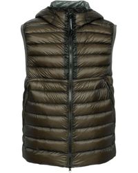 C.P. Company - Goggle Detailed Quilted Gilet - Lyst