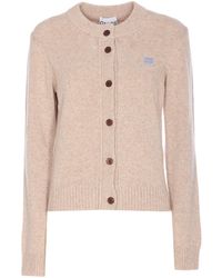 Ganni - Crewneck Buttoned Cardigan - Lyst