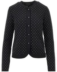 Emporio Armani - Button-Up Long-Sleeve Cardigan - Lyst