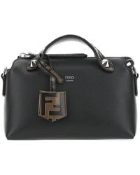 Fendi - Small Leather Boston Bag - Lyst