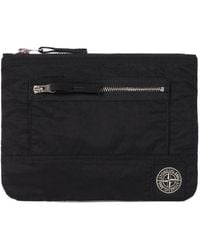 Stone Island - Logo Patch Pouch Bag - Lyst