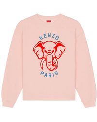 KENZO - Elephant Varsity Jungle Crewneck Sweatshirt - Lyst