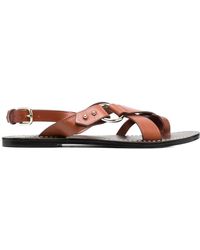 Soeur - Round-Headed Flat Sandals - Lyst