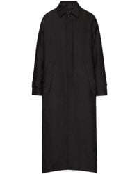 Valentino - Button Detailed Long-Sleeved Reversible Coat - Lyst