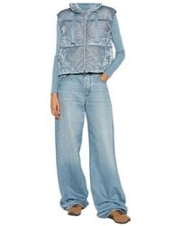 Herno - Quilted Velvet Zip-Up Gilet - Lyst