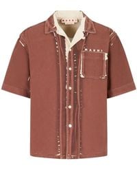 Marni - Logo Patch Bowling Shirt - Lyst