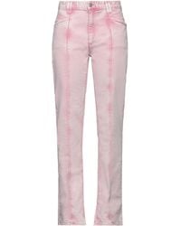 Isabel Marant - High-Waisted Stretch Casual Pants With Cuffed Hems - Lyst
