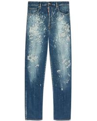 DSquared² - Distressed Loose Fit Jeans - Lyst