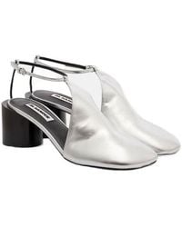 Jil Sander - Metallic Leather Pumps - Lyst
