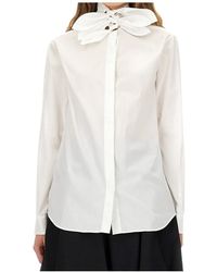 Moschino - Long-Sleeved Bow-Detailed Shirt - Lyst