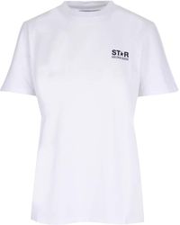 Golden Goose - Logo Printed Crewneck T-Shirt - Lyst