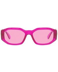 Versace - Logo Sunglasses - Lyst