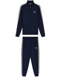 EA7 - Italian Spirit Cotton-Blend Tracksuit - Lyst