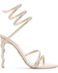 Rene Caovilla - René Caovilla Margot Embellished Open Toe Sandals - Lyst