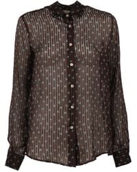 Mazzarelli - Striped Floral Shirt - Lyst