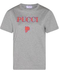 PUCCI - Pucci Logo Embellished T-Shirt - Lyst