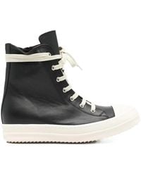 Rick Owens - Leather Sneakers - Lyst