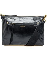 Isabel Marant - Nessah Logo Stamp Zipped Shoulder Bag - Lyst