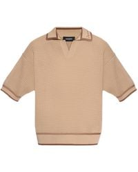 DSquared² - Open Knit Embroidered T-Shirt - Lyst
