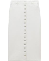 Courreges - Courrèges Button-Up Vinyl Skirt - Lyst