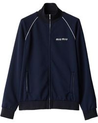 Miu Miu - Technical Jersey Blouson Jacket - Lyst